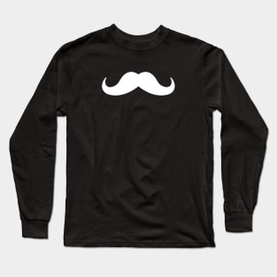 Moustache Funny Man Beard Mask Black Cute Present Long Sleeve T-Shirt